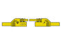Velleman - Contact protected injection-moulded measuring lead 4mm 25cm / yellow (mlb-sh/ws 25/1)