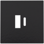 Niko, Pure Bakelite piano black coated, afwerking voor dubbele smart USB-A en USB-C-lader